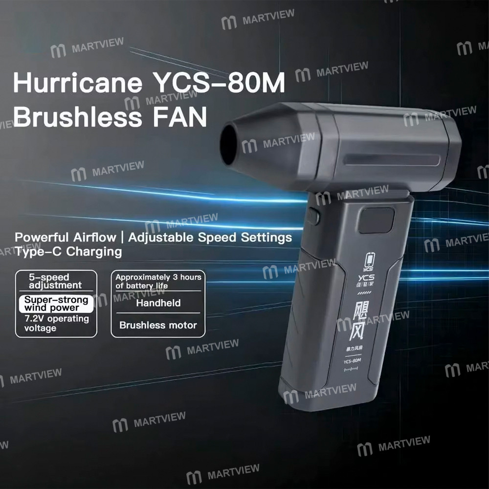 ycs 80m-handheld-rechargeable-hurricane-brushless-fan-for-dust-removal-cooling-3