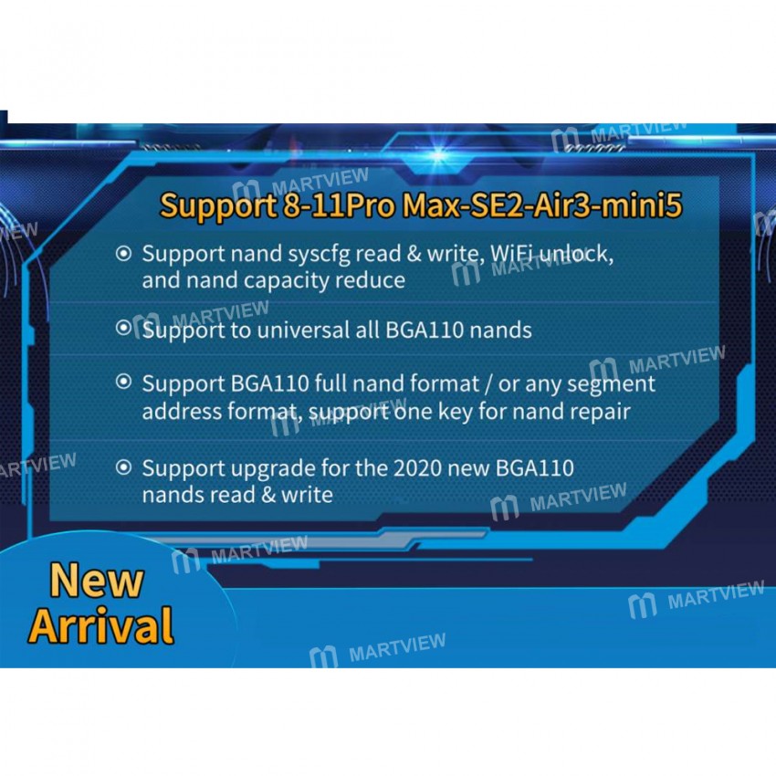 JC BGA110 NAND Reading / Re-Writing Programmer Module (Need Remove IC) for iPhone 8 / 8 Plus / X / X