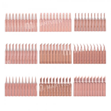 900M-T Series Pure Copper Soldering Iron Tip -10Pcs