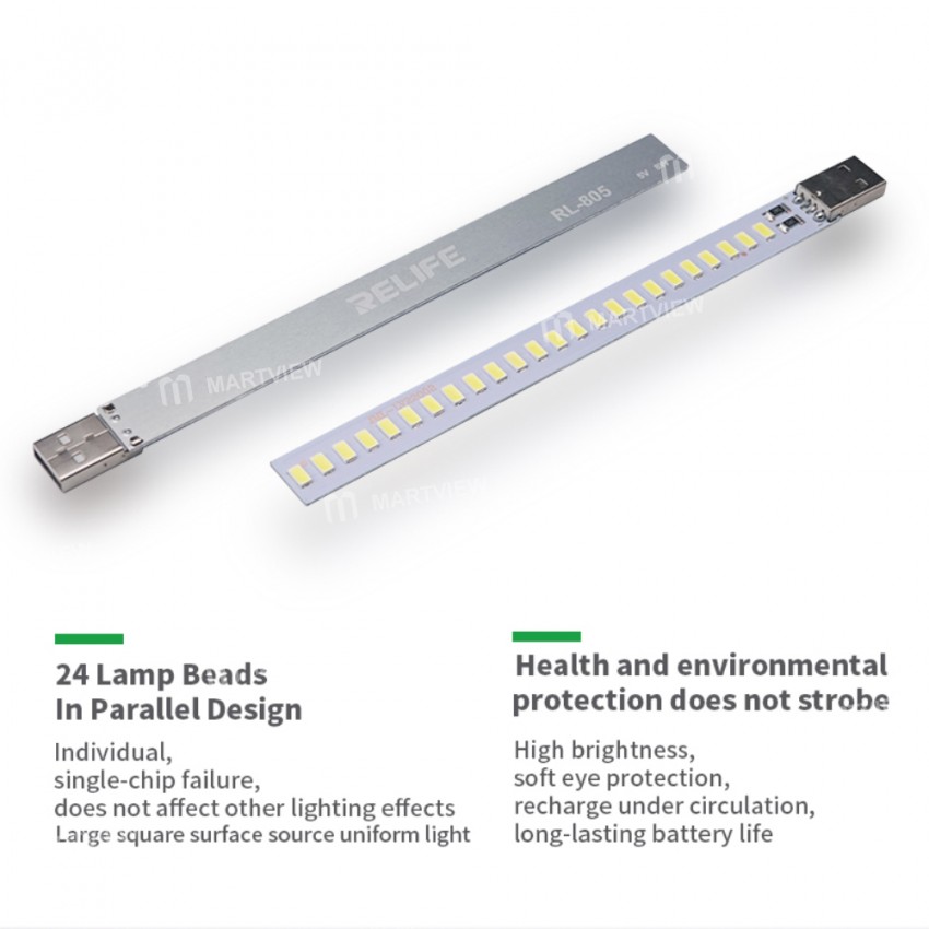 Relife RL-805 5V 24 LED Light Mini Portable USB Lamp