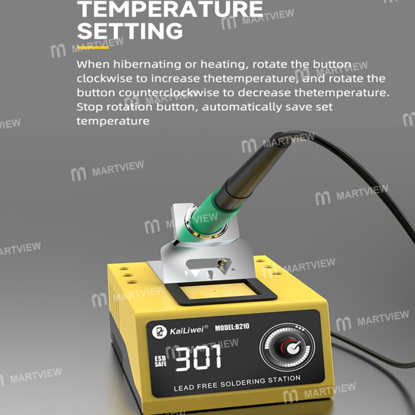 KaiLiWei C210 High Precision Intelligent Soldering Station Support C210 Tips