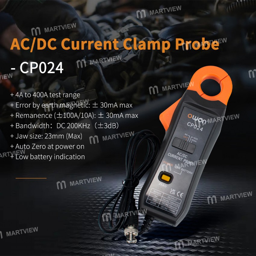 owon cp024-4a-to-400a-dc-ac-three-gear-current-clamp-for-storage-oscilloscope-6