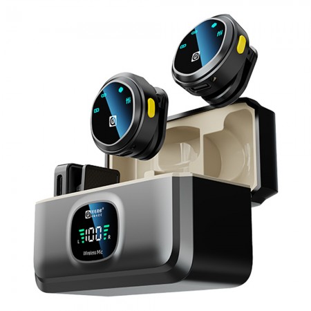 Amaoe MIC-A Bluetooth Wireless Magnetic Suction Button Collar Microphone with Display