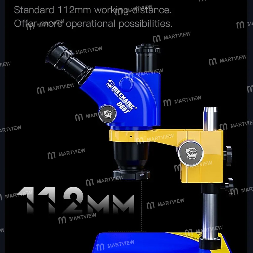 mechanic d65t-b11-65x-65x-industrial-trinocular-stereo-microscope-for-pcb-repair-with-large-base-14