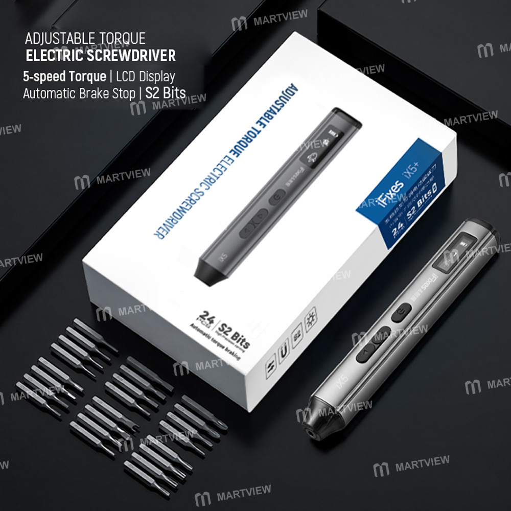 ifixes ix5-adjustable-torque-electric-screwdriver-with-24pcs-s2-bits-support-iphone-17-series-3