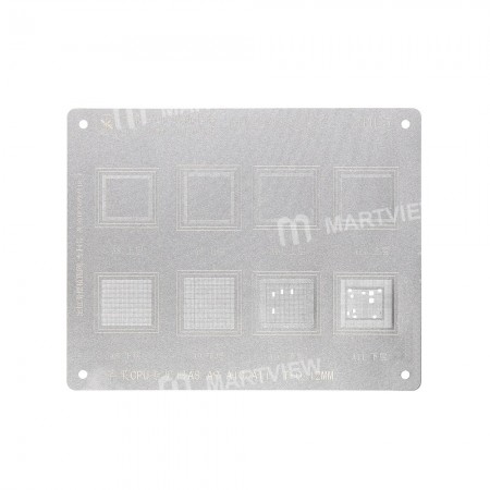 MiJing Multi-Function BGA Reballing Stencil Plant Tin Steel Net for CPU A11 A10 A9 A8