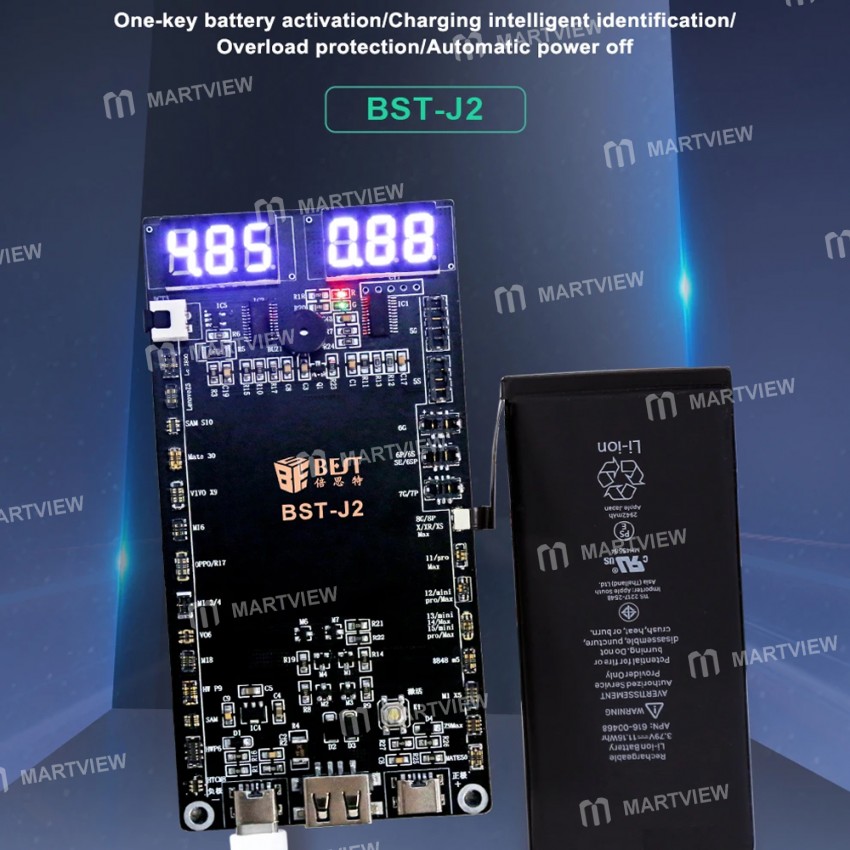 bst j2-one-click-quick-battery-activation-detection-board-for-iphone-5-to-15pro-max-android-5