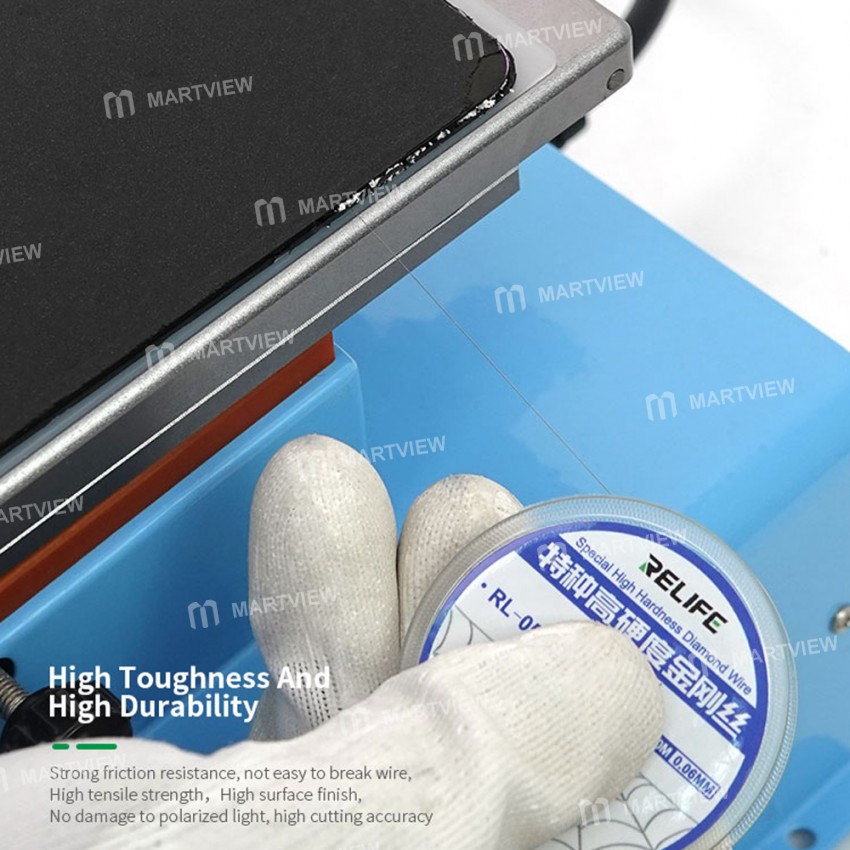 Relife RL-059 100M LCD Screen Separation Ultrafine Cutting Stainless Alloy Wire