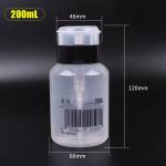 luxianzi 200ml-large-capacity-press-on-plastic-transparent-alcohol-bottle-with-lock-function-4