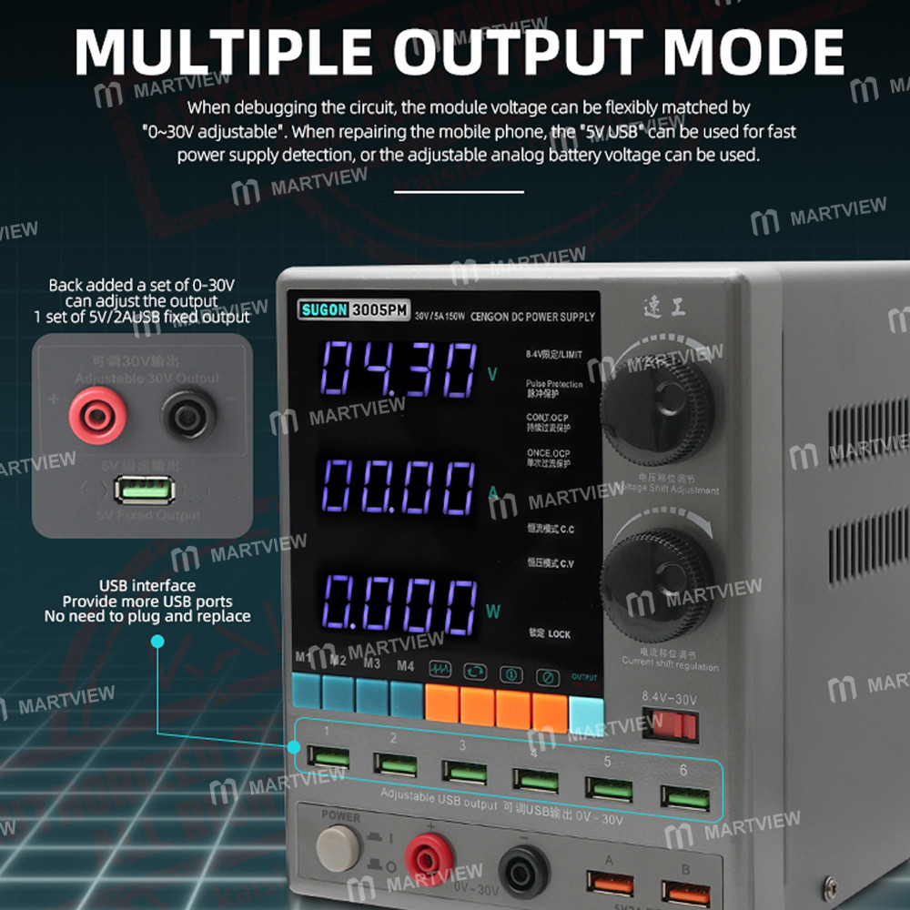 sugon 3005pm-30v-5a-4-digits-display-led-high-precision-adjustable-switching-dc-power-supply-13