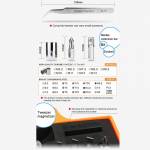 JAKEMY JM-6118 (33 in 1) Precision With Screwdriver Tweezer Sockets Bits Tools Kit Screw driver