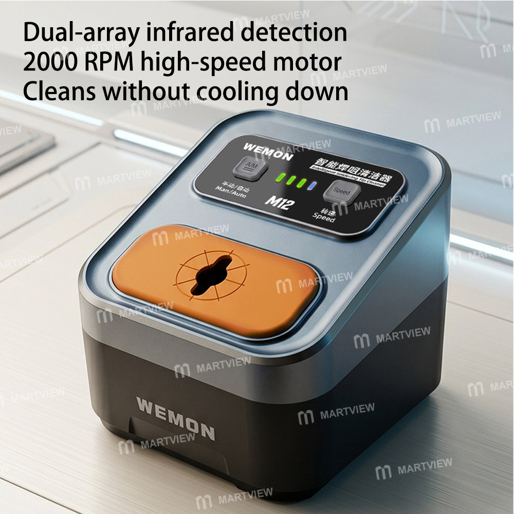 wemon m12-smart-infrared-sensor-equipped-electric-soldering-iron-tip-cleaner-2