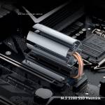 M.2 SSD Heatsink Built with Adjustable Angle Cooling Fan for M2 NVME 2280 SSD