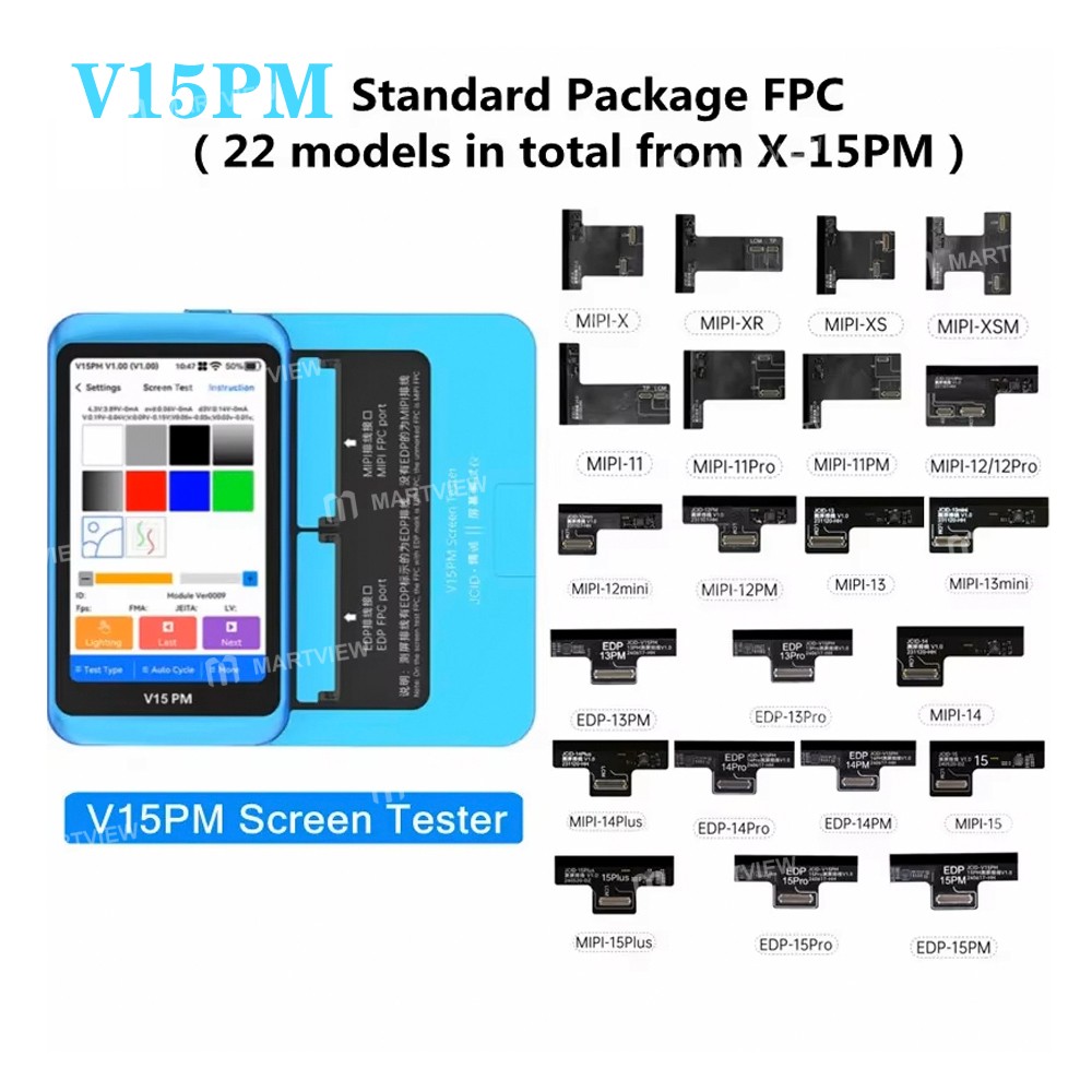 JCID V15 / V15PM Professional LCD Touch Screen Tester for iPhone / Android Phones