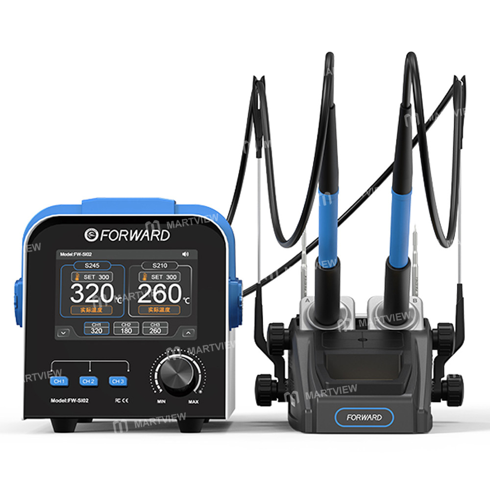 forward fw-si02-c210-c245-dual-station-adjustable-temperature-digital-display-soldering-station-4
