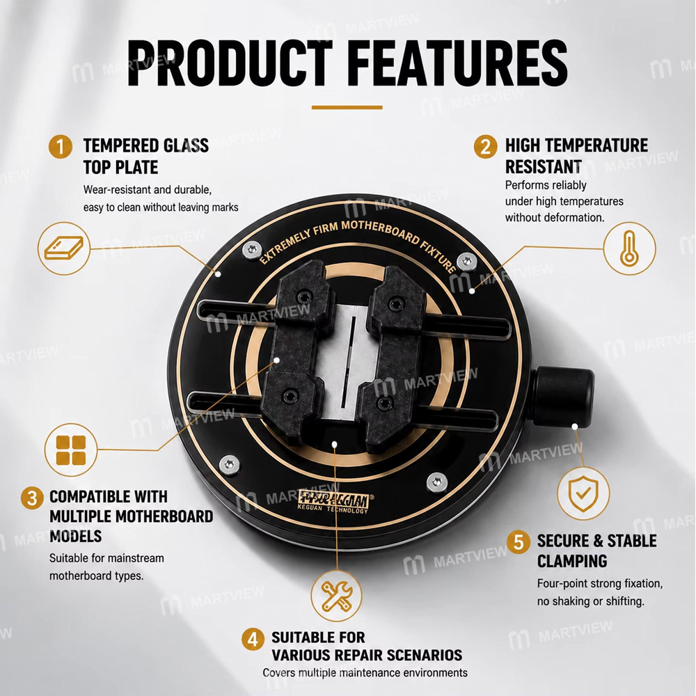 keguan tg002-extremely-firm-high-temperature-resistant-pcb-motherboard-bga-rework-repair-fixture-4
