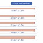 Kaisi SWA15 1.5M High-Quality BGA Desoldering Soldering Sucking Line for Mobile Phone Repair - 10Pcs
