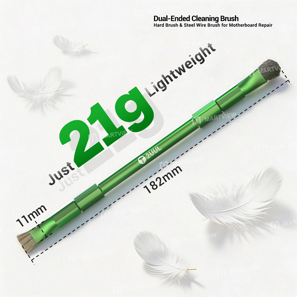 2uul cl15-dual-ended-cleaning-brush-hard-brush-steel-wire-brush-for-motherboard-repair-6