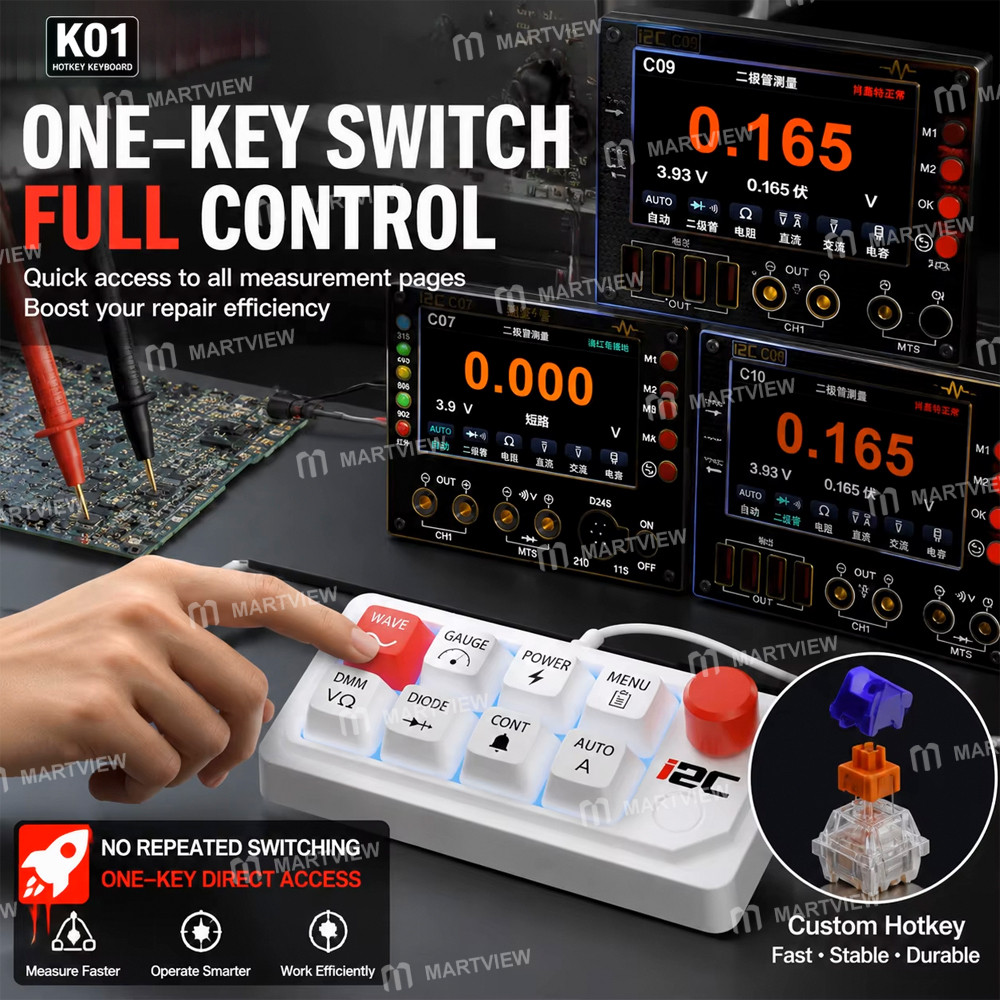 i2c k01-function-switch-keyboard-for-c09-c10-waveform-multimeters-function-switching-3