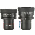pl10x 22mm-high-eye-point-large-field-view-flat-field-microscope-eyepieces--30mm-mounting-interface-