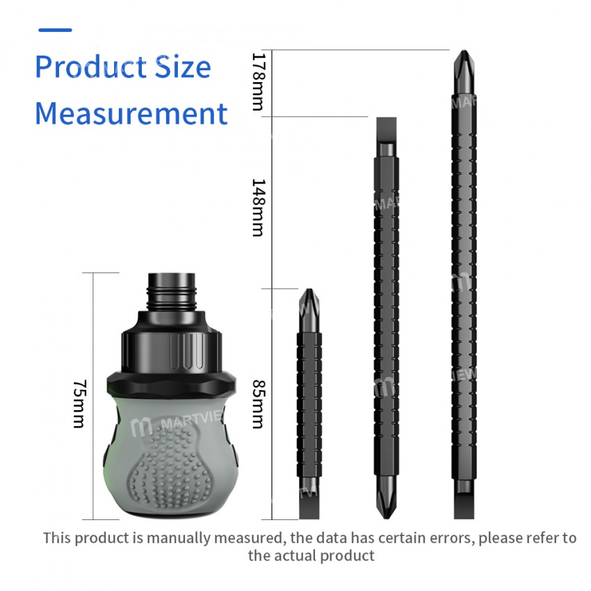 Luxianzi 2-in1 Mini Telescopic Combination Multi-function Strong Magnetic Ratchet Screwdriver