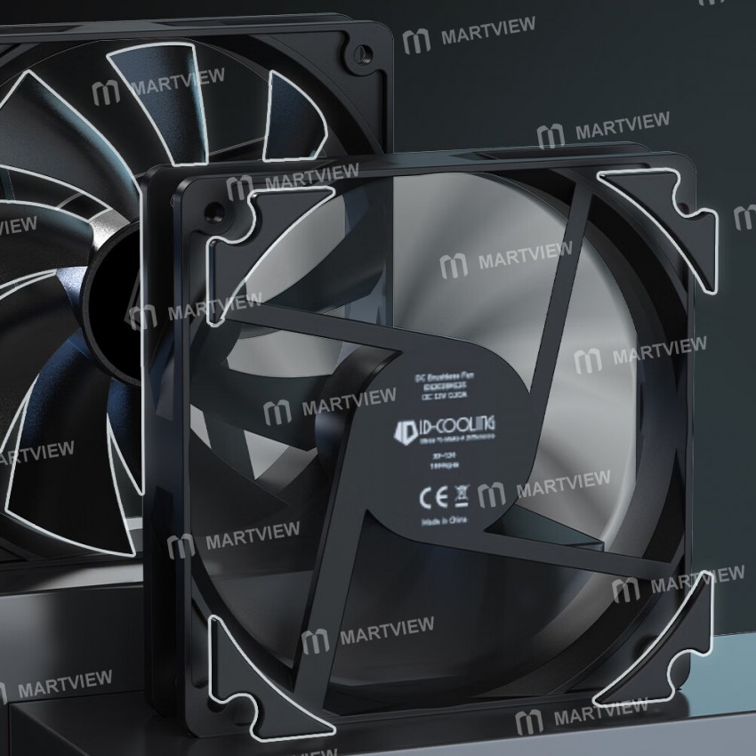 id cooling-fx360-black-no-light-all-in-one-cpu-water-cooling-cooler-9