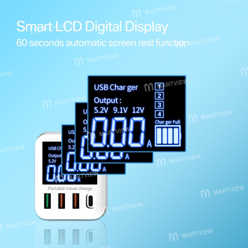 40w 4-port-portable-travel-led-display-usb-fast-charger-with-pd-fast-charging-5