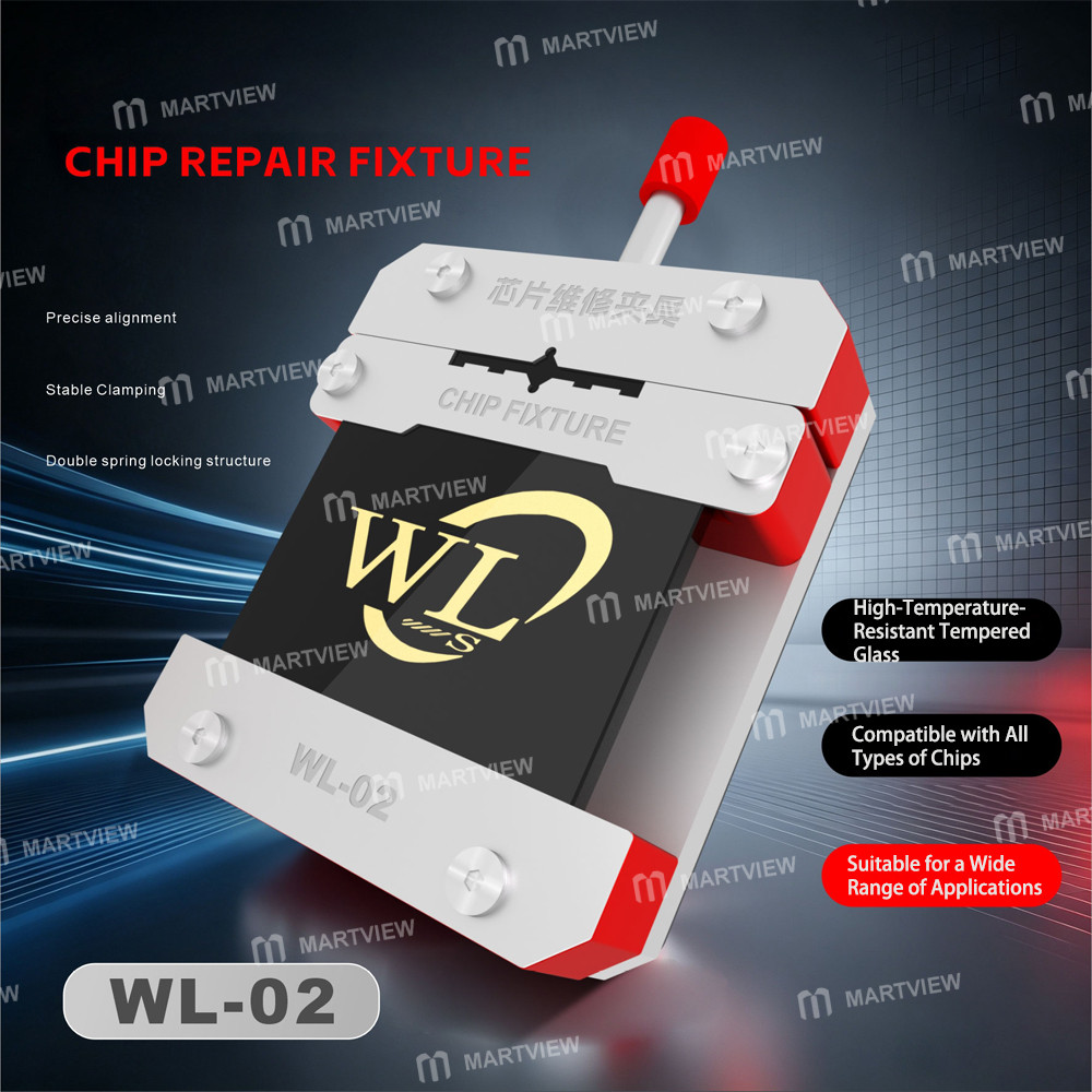 wl wl-02-press-to-lock-dual-spring-quick-lock-chip-fixture-for-ic-glue-removal-soldering-repair-2