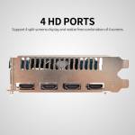 Obeya RX550 4H 4-Screen Graphics Card 4G / DDR5 / 128bit Memory Support Split Screen with 4 HD Ports