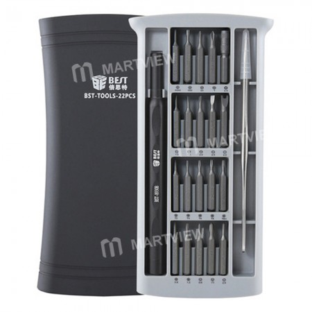 BEST BST-8930B 22in1 Precision Magnetic Screwdriver Bits Set for Phone MacBook Mobile Phone Tablet PC Repair Tools