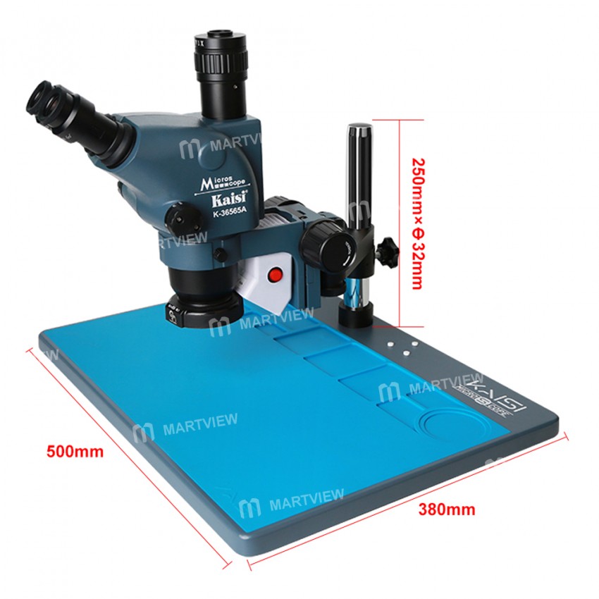 kaisi ks-36565mp-65-65x-synchronous-zoom-hd-trinocular-stereo-microscope-with-aluminum-alloy-base-1