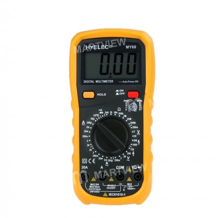 HYELEC MY60 Digital Multimeter AC / DC Voltage Current Resistance Tester