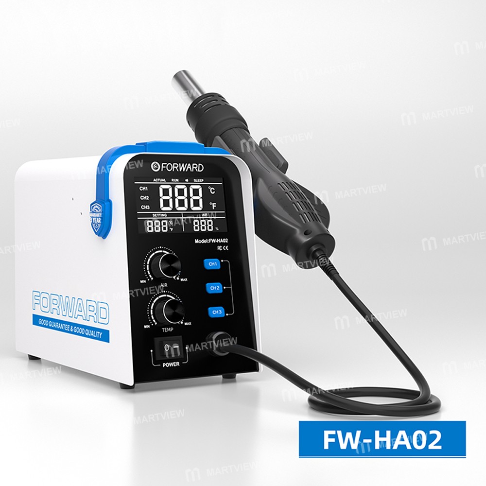 forward ha01-ha02-straight-cyclone-800w-digital-display-hot-air-gun-bga-rework-station-8