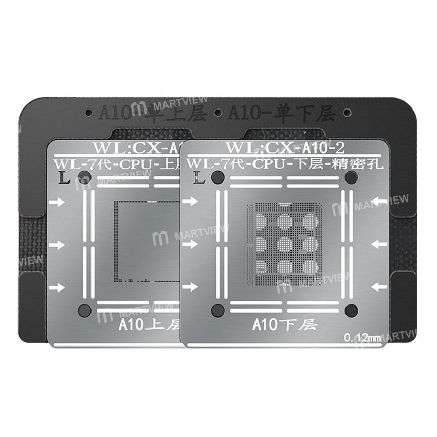 WL A6 A7 A8 A9 A10 A11 A12 CPU NAND Baseband Reballing Stencil Net Platform Positioning Plate Magnet