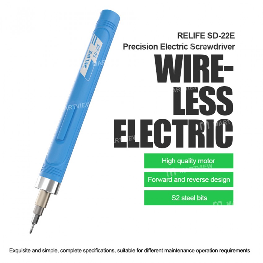 relife sd-22e-precision-wireless-electric-screwdriver-with-10-screwdriver-bits-1
