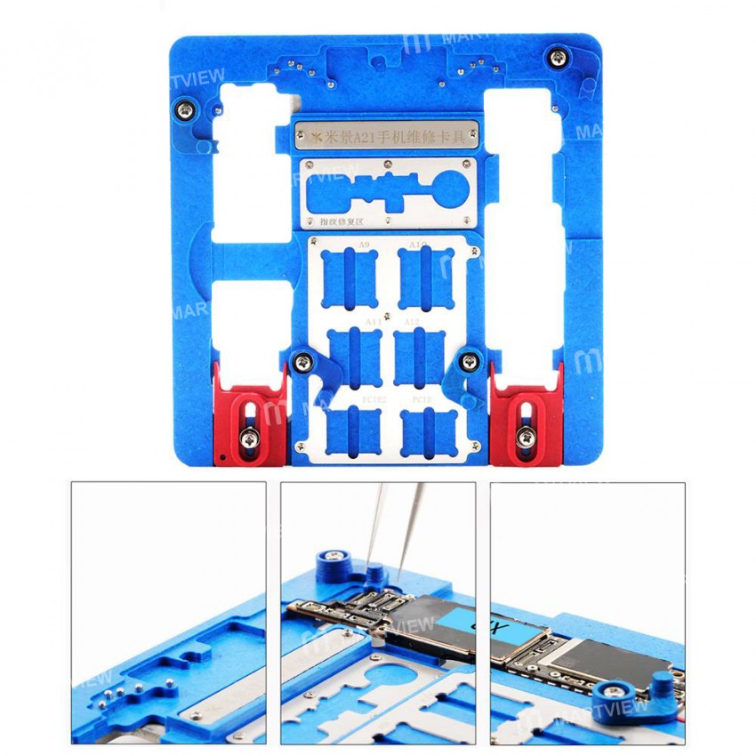 Mijing A21 12-in-1 Repair Board PCB Logic Board Chip Fixture for iPhone 7 to XR