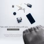 Orico SA1810 Waterproof Velveteen Storage Bag for Storage Charge/Cable/Power Bank/Mobile Phone/HDD