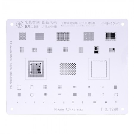 MiJing Reballing Stencil Plant Tin Steel Net for iPhone XS / XS Max