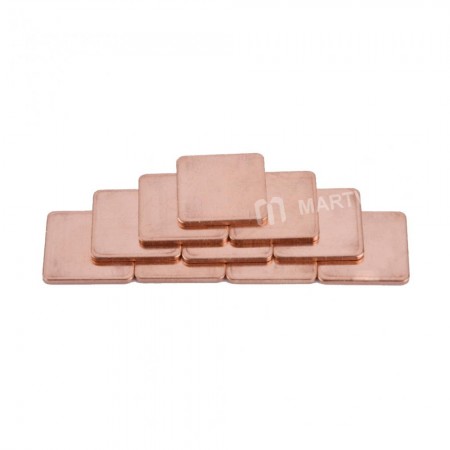 Copper Slice Radiator Thermal Pad Heatsink Sheet for Notebook Mainboard Laptop CPU RAM Chip Cooling - 10pcs