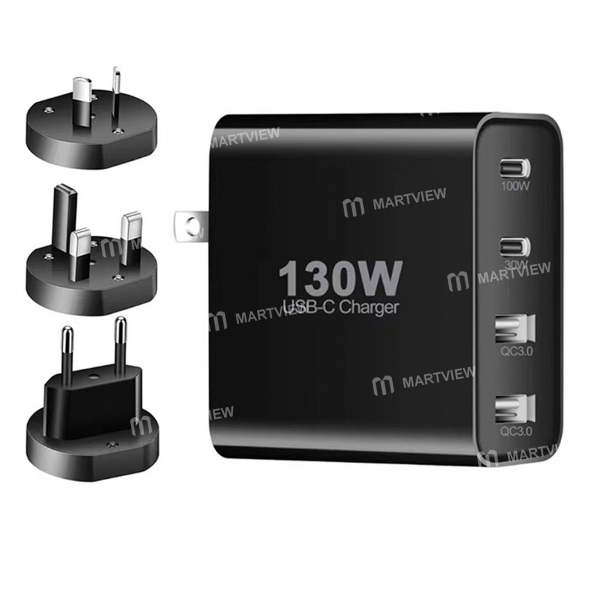 130w 4-ports-type-c-fast-charging-station-with-qc30-pd-charging-11
