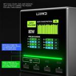 luowei u1-mini-80w-raptor-8-ports-usb-type-c-color-screen-charger-station-no-wireless-charging-6