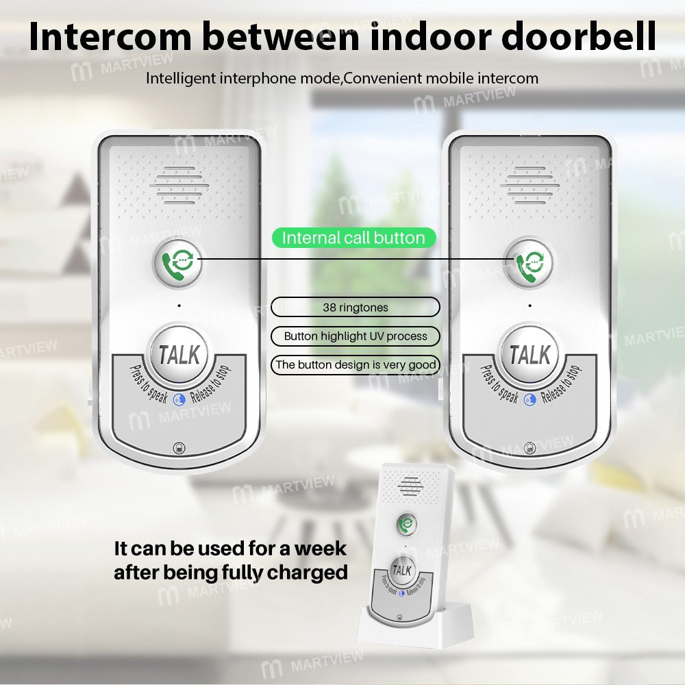 wireless doorbell-intercom-rechargeable-smart-14