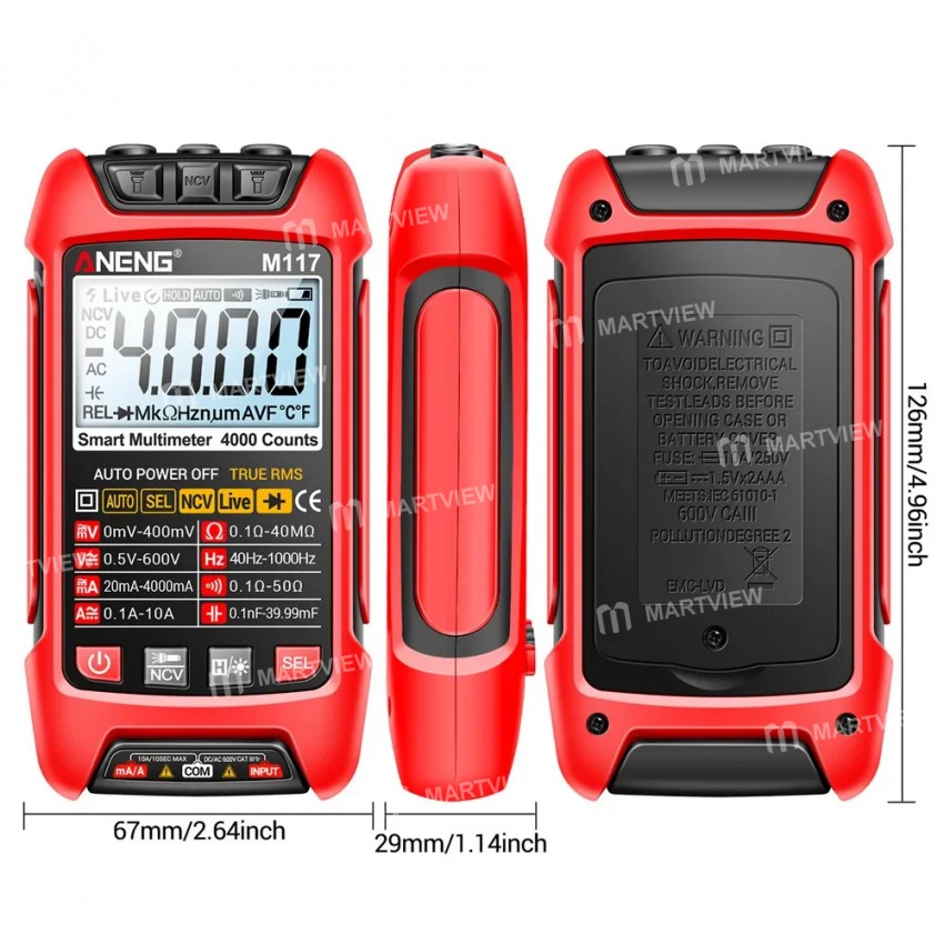 aneng m117-multi-function-digital-display-intelligent-anti-burn-multimeter-3