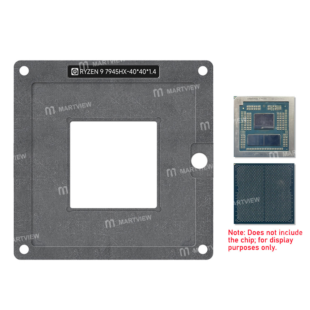 amaoe 030mm-cpu-bga-reballing-stencil-tin-plating-platform-set-for-amd-ryzen-9-7945hx-3