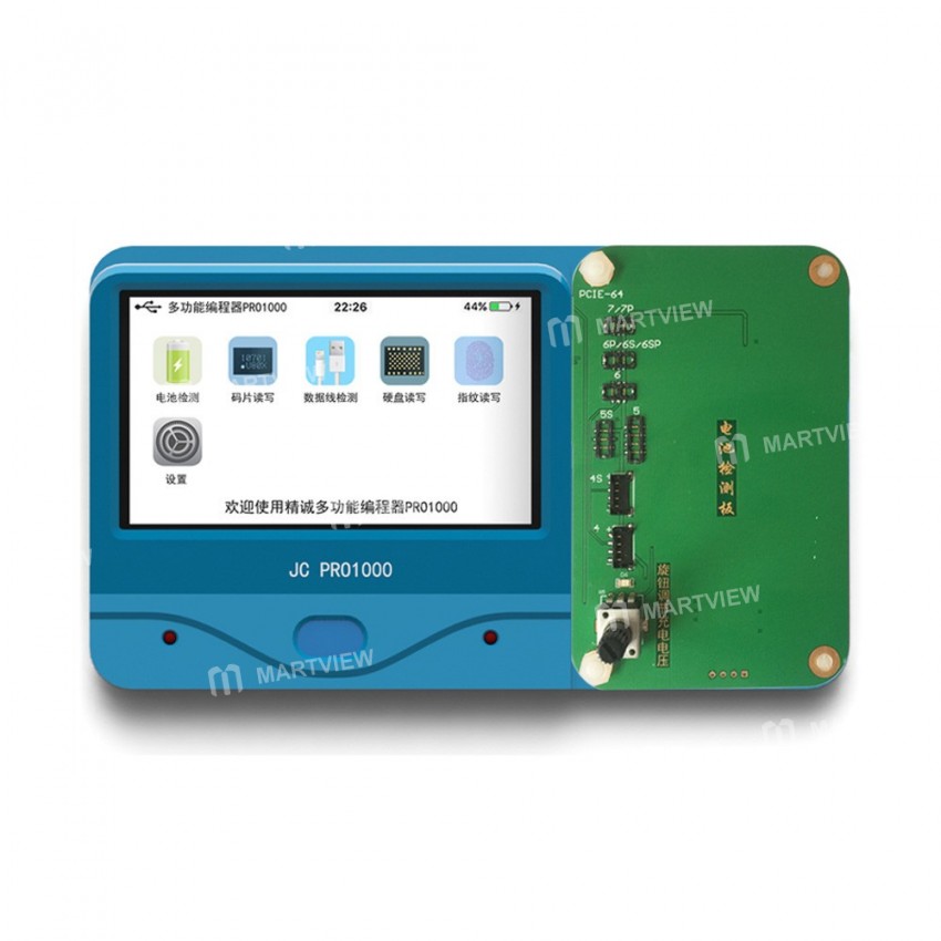 JC PRO1000S Multi-Functional iPhone Chip Programmer for Battery Tester / Data Cable Detection / Earp