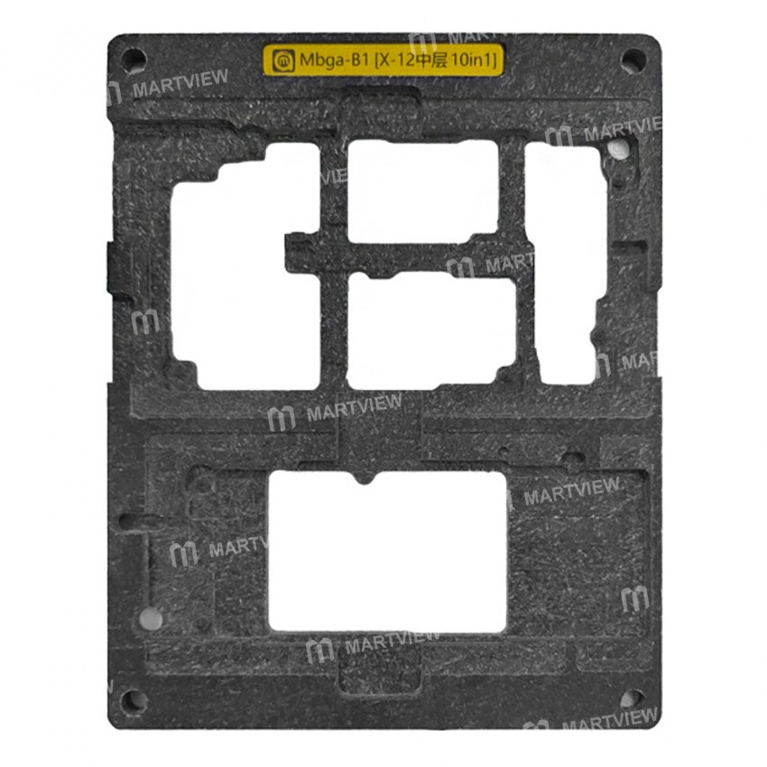 Amaoe Mbga-B1 10-in-1 Middle Layer Reballing Stencil Set for iPhone X to 12 Pro Max