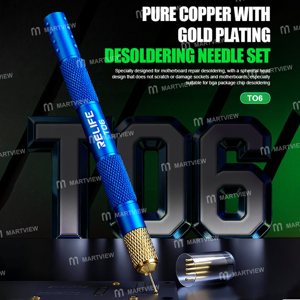 relife to6-pure-copper-with-gold-plating-desoldering-needle-set-for-bga-package-chip-desoldering-4