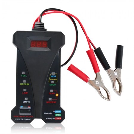 12V Car Battery Digital Voltmeter and Charging System Analyzer