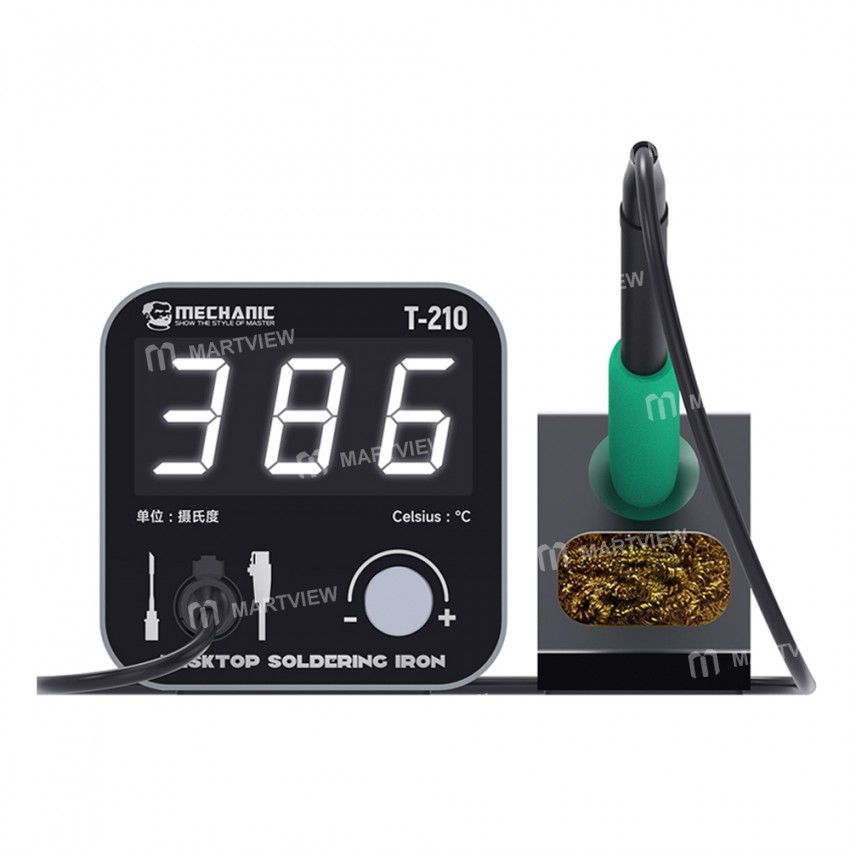 mechanic t-210-intelligent-led-digital-display-desktop-soldering-iron-with-short-circuit-protection-