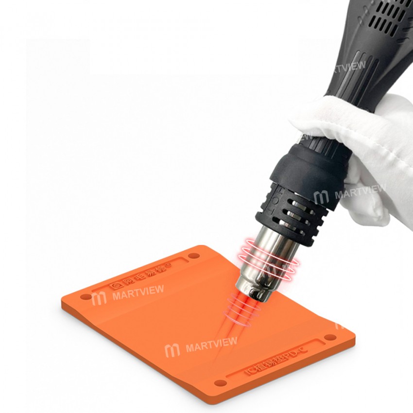 amaoe pd-c-planting-tin-base-thermal-insulation-silicone-pad-set-for-mobile-phone-repair-8